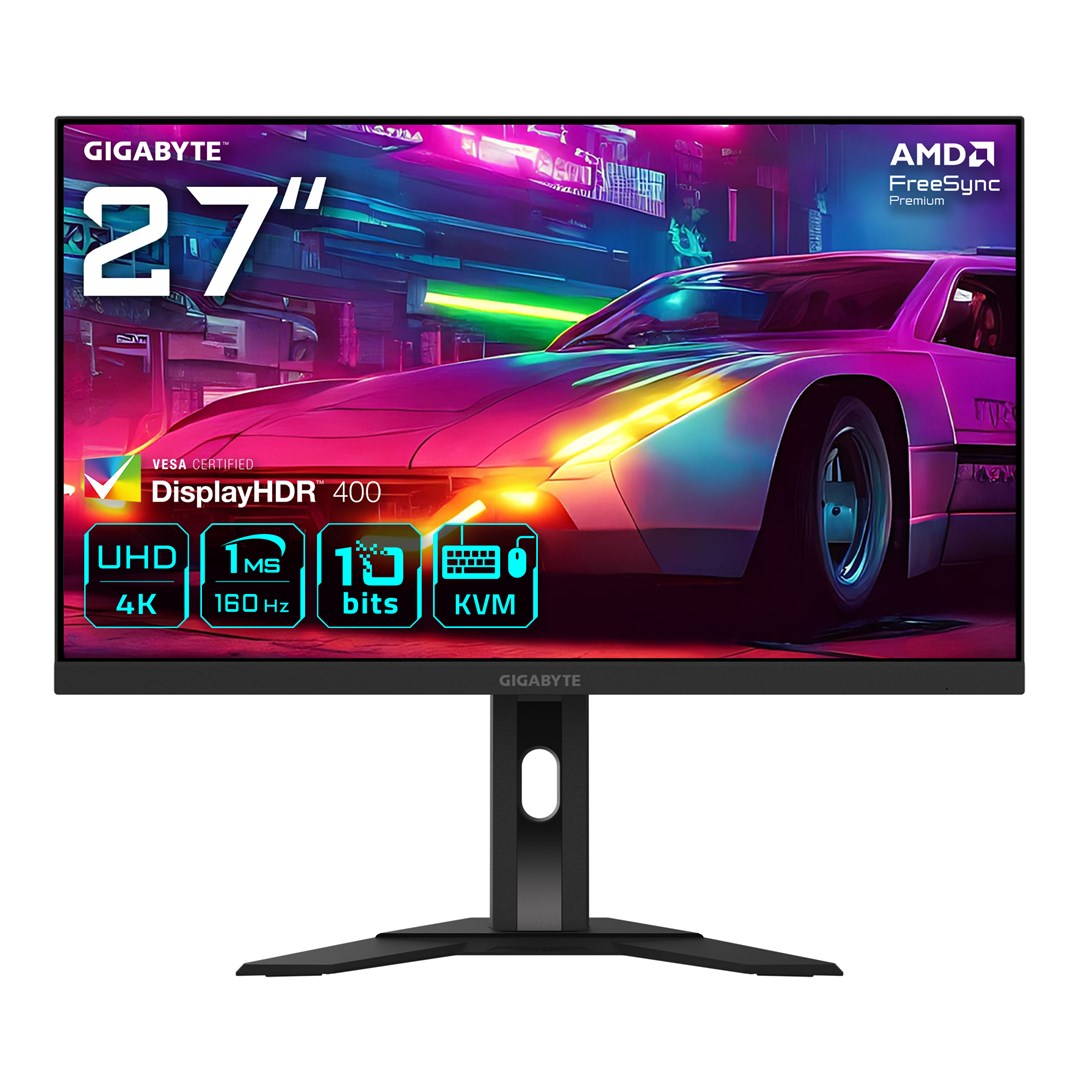 Monitor GIGABYTE M27UA, 27", 3840 × 2160 (4K UHD), 160 Hz, 1 ms MPRT, i zi