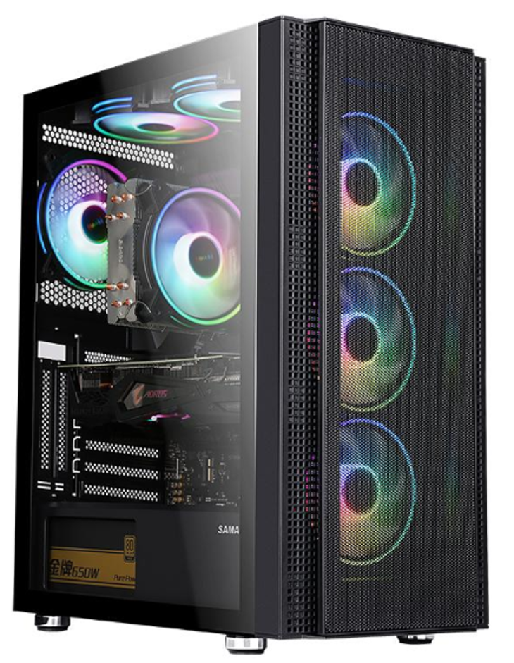 Kuti kompjuteri Serioux QUANTUM, Middle Tower ATX, pa furnizim, e zezë