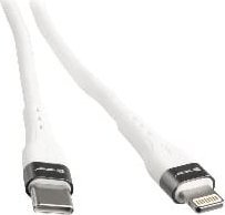 Kabllo Tracer USB C në Lightning TRAKBK47495, 1m, 60W, e bardhë