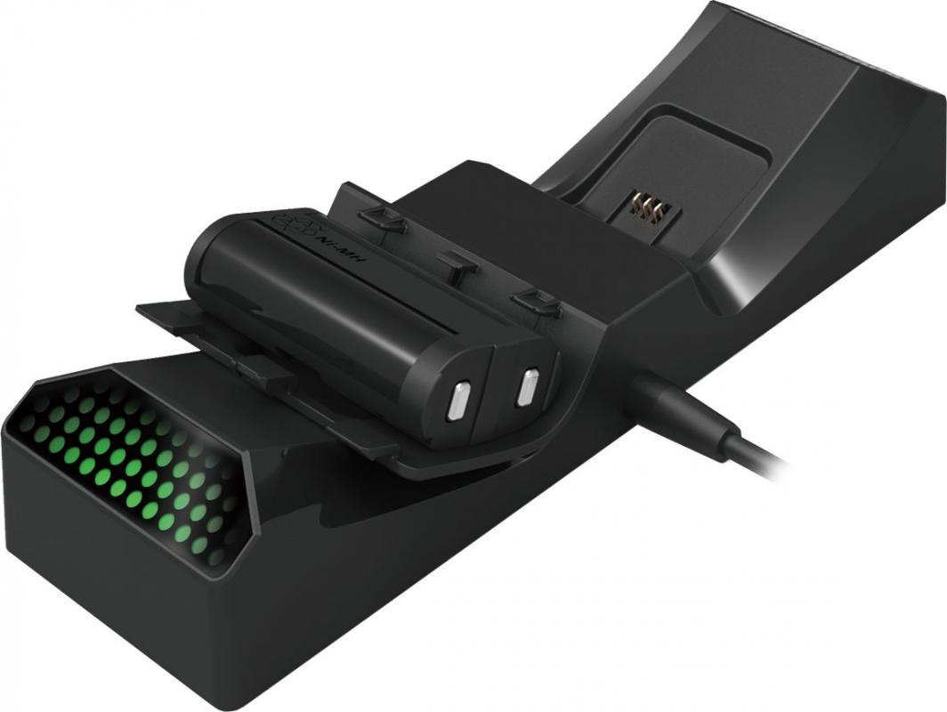 Stacion karikimi HORI (AB10-001U) për 2x kontrollues Xbox, i zi