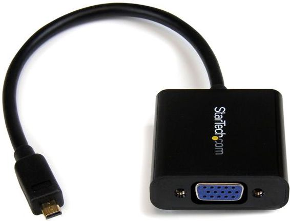 Adapter Micro HDMI në VGA StarTech.com MCHD2VGAE2, 1080p, i zi