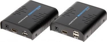 Sistem transmetimi AV Extender HDMI USB EX 100, Full HD, deri 100m, i zi