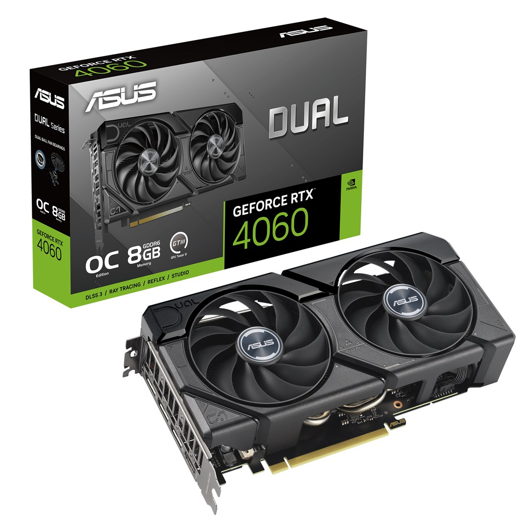 Kartë grafike ASUS Dual NVIDIA GeForce RTX 4060, 8 GB GDDR6