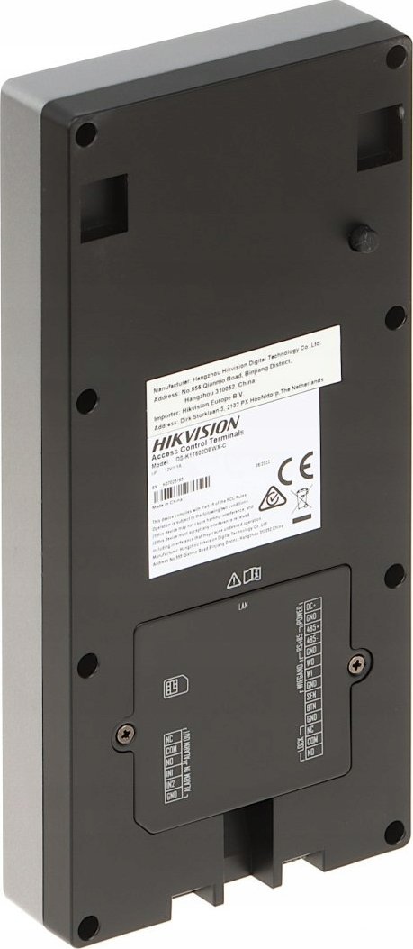 Terminal kontrolli aksesi Hikvision DS-K1T502DBWX-C, RFID MIFARE, kamerë 2MP, IP65, gri