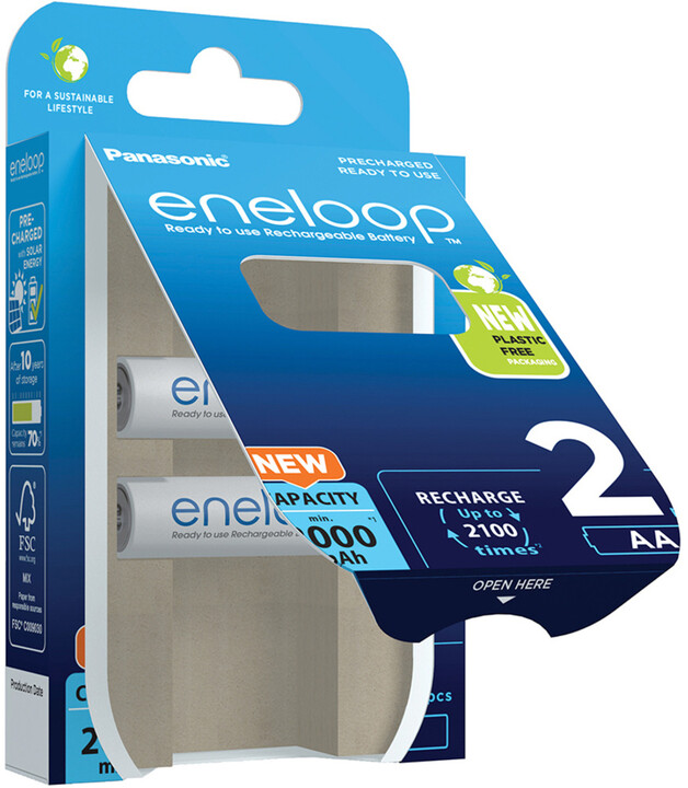 Bateri e rikarikueshme PANASONIC Eneloop HR6 AA 3MCCE/2BE