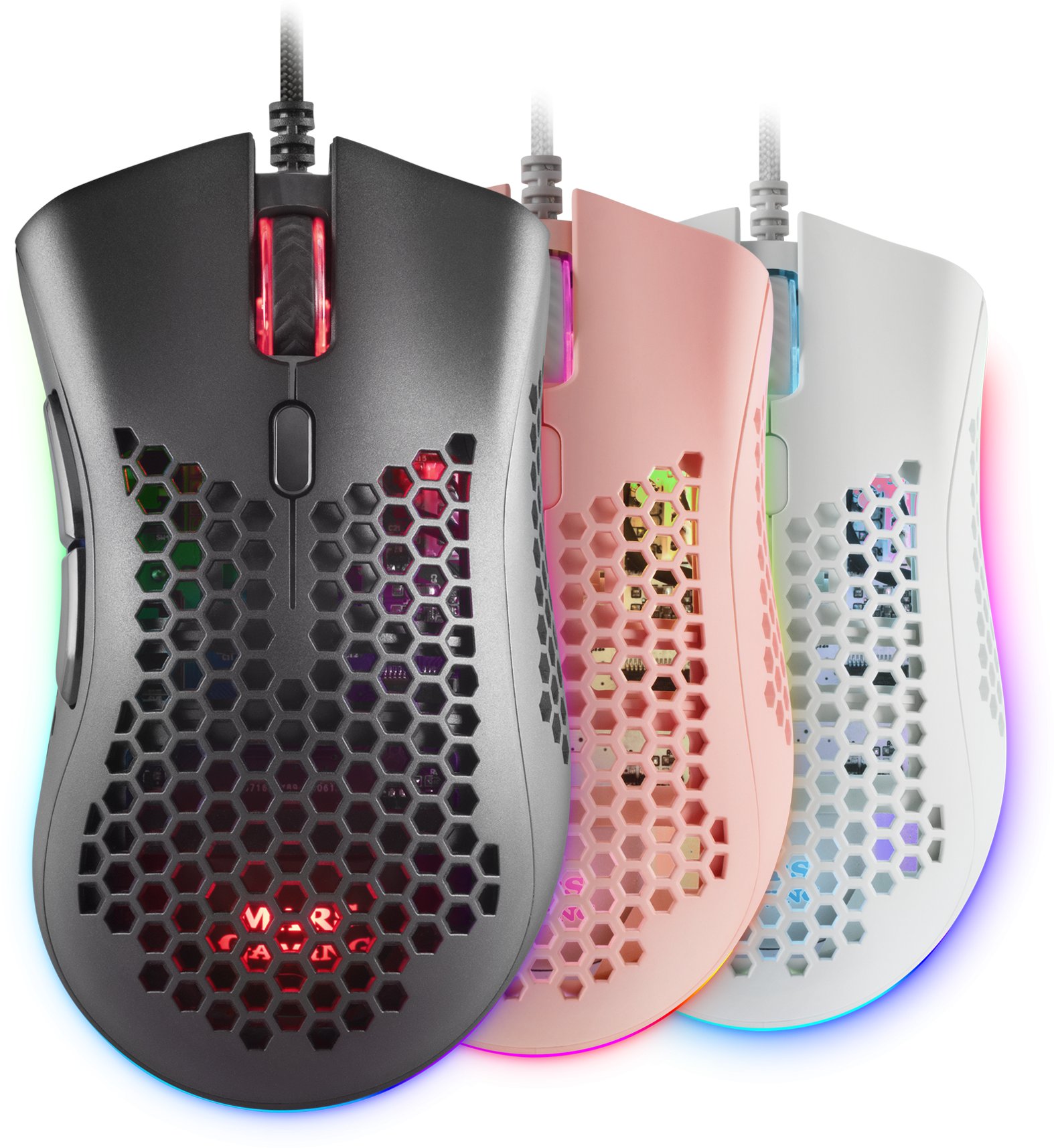 Mouse Mars Gaming MMEX, 32000 dpi, me kabllo, i zi