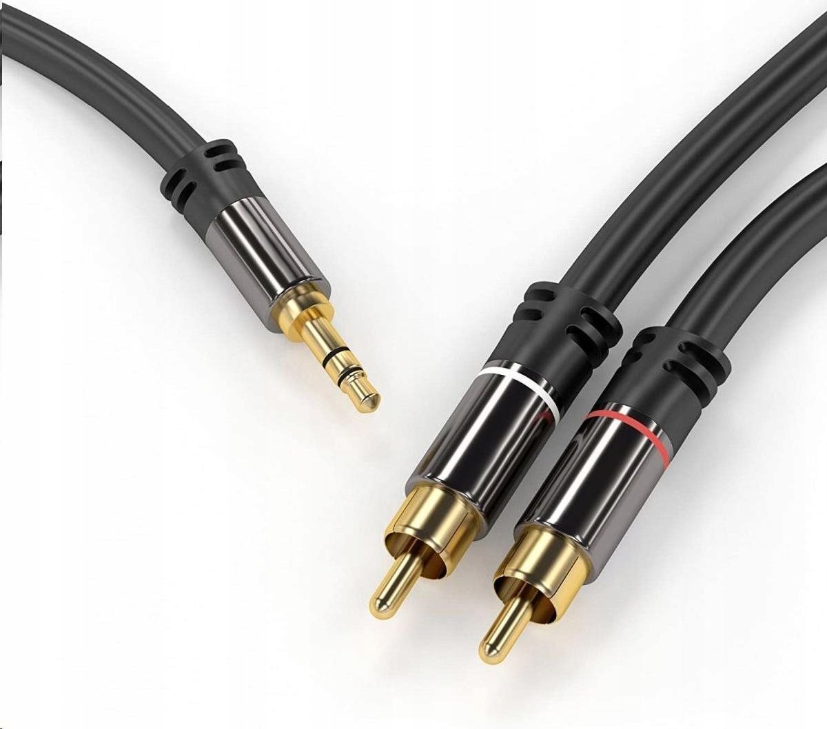 Kabllo audio PremiumCord PremiumCord, Jack 3.5mm në 2x CINCH, 1.5m, e zezë