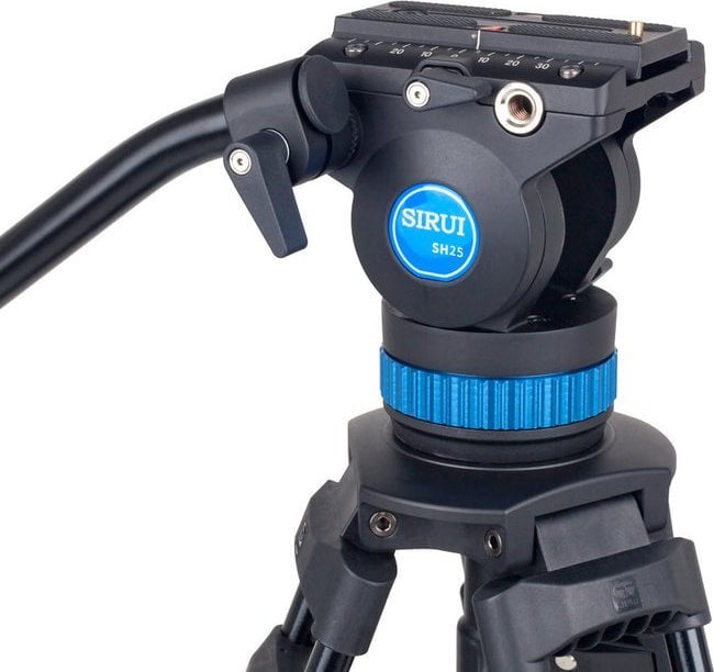 Tripod për video Sirui SH-25, lartësi 91-190 cm, kapacitet 10 kg, i zi