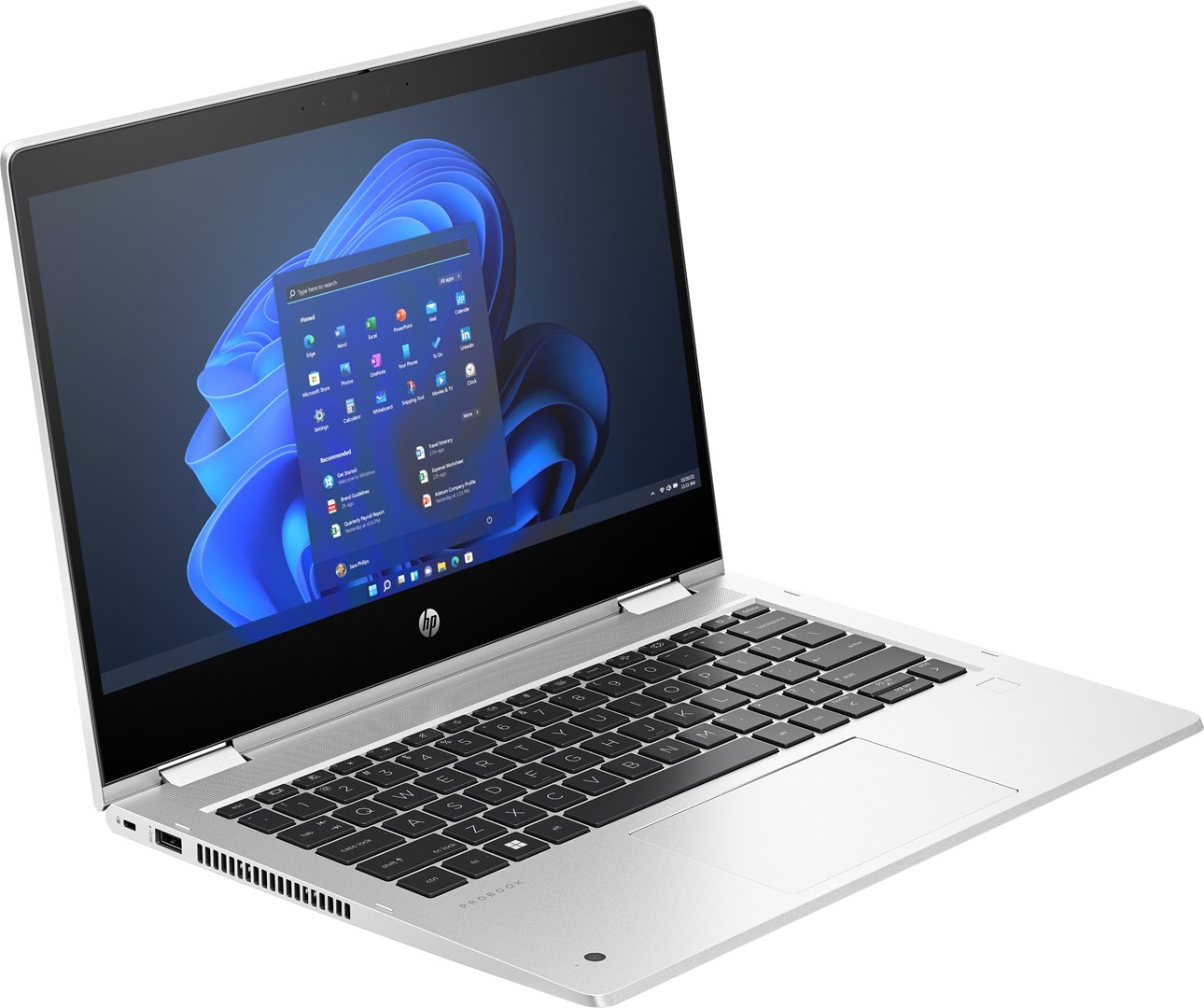 Laptop 2‑во‑1 HP ProBook 435 G10 x360, 13.3\" FHD, Ryzen 7, 16GB RAM, 512GB SSD, сребрен