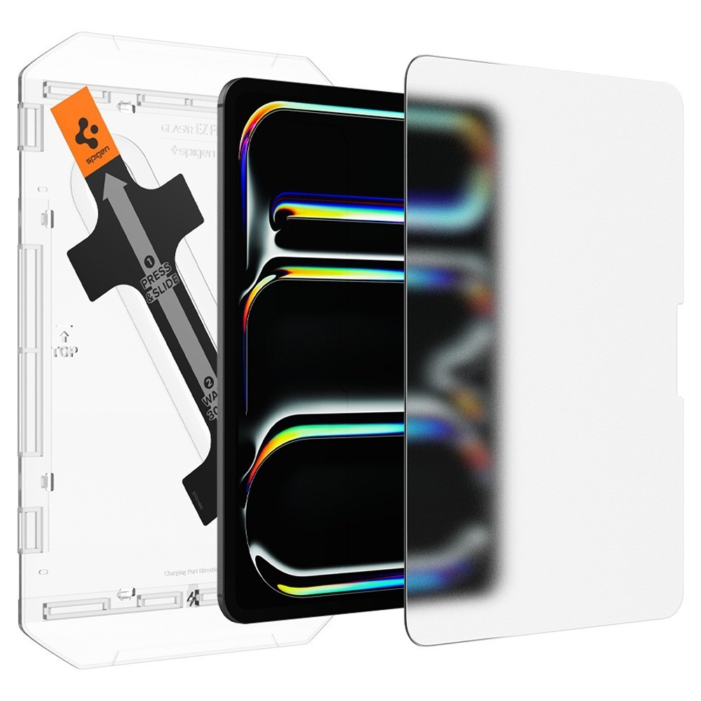 Заштитно стакло Spigen Tempered Glass за iPad Pro 11" M4 2024, 9H, мат, проѕирно