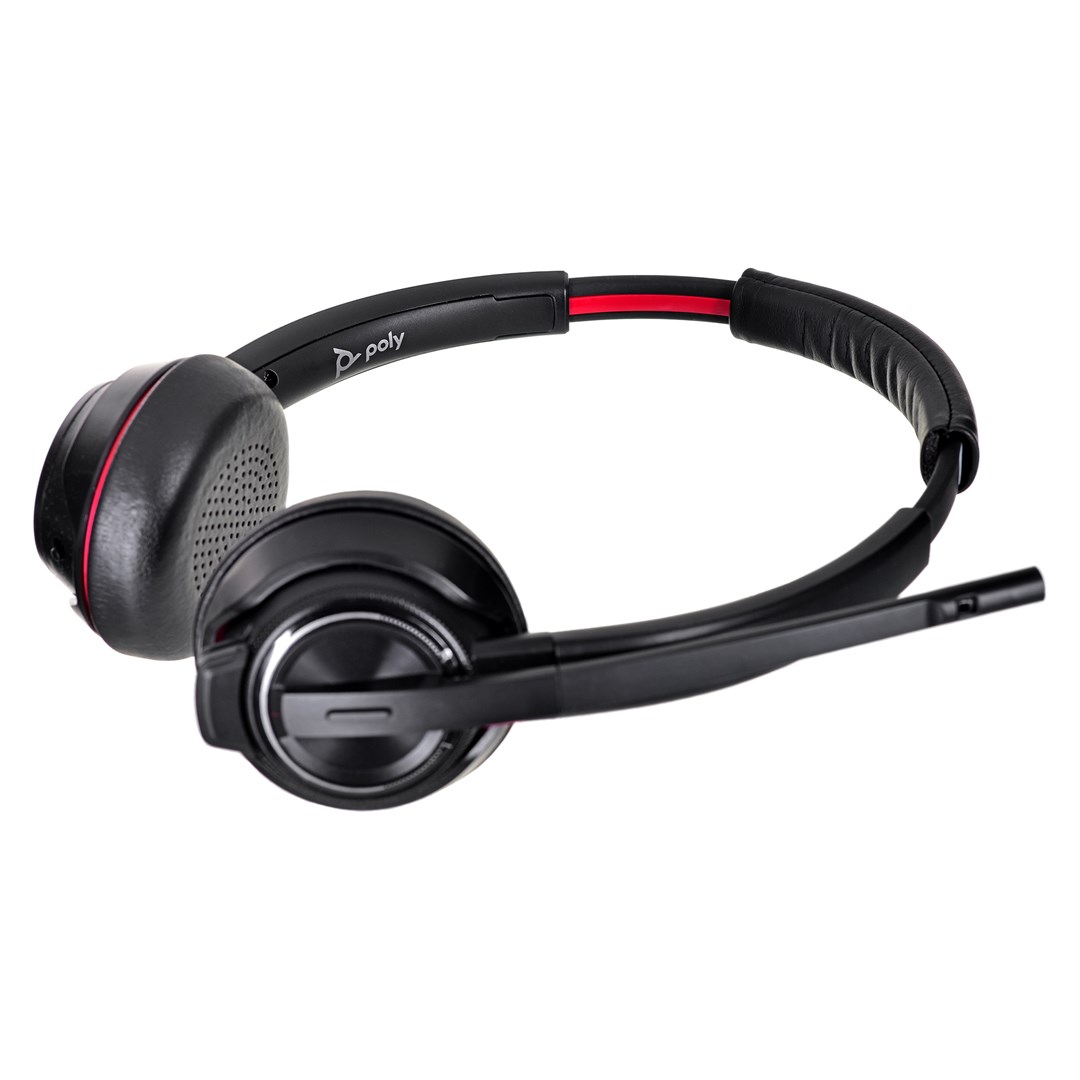 Kufje Poly 8220 UC, Wireless, të zeza