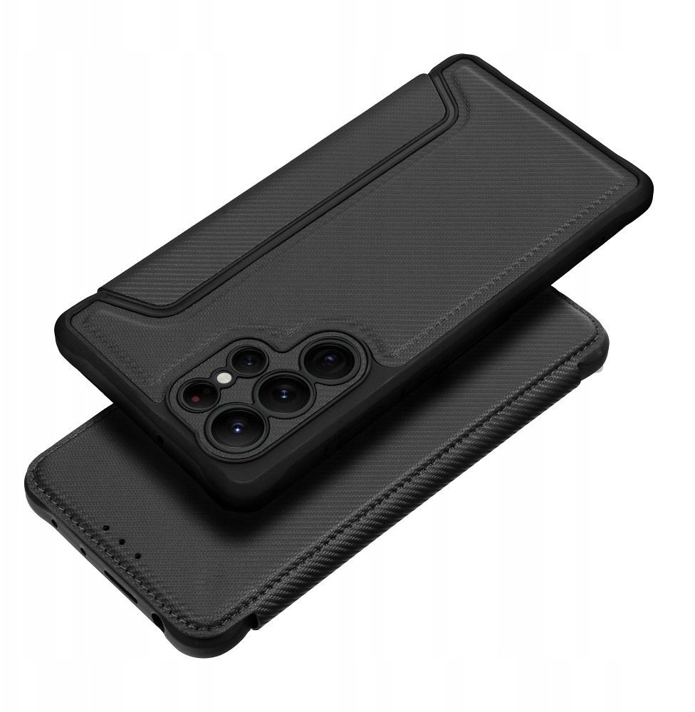 Kabullë telefoni Razor Book për Samsung S24 FE, me kapak, e zezë