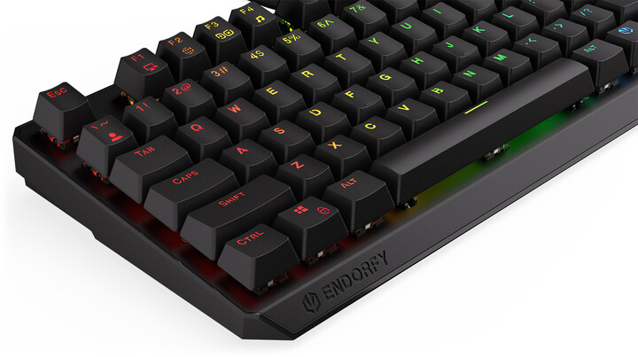 Tastierë Endorfy Thock TKL Blue, Kailh Blue, US, e zezë