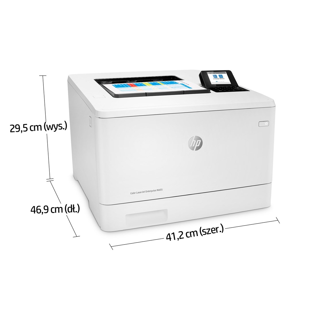 Printer HP Color LaserJet Enterprise M455dn, lazer me ngjyra, i bardhë