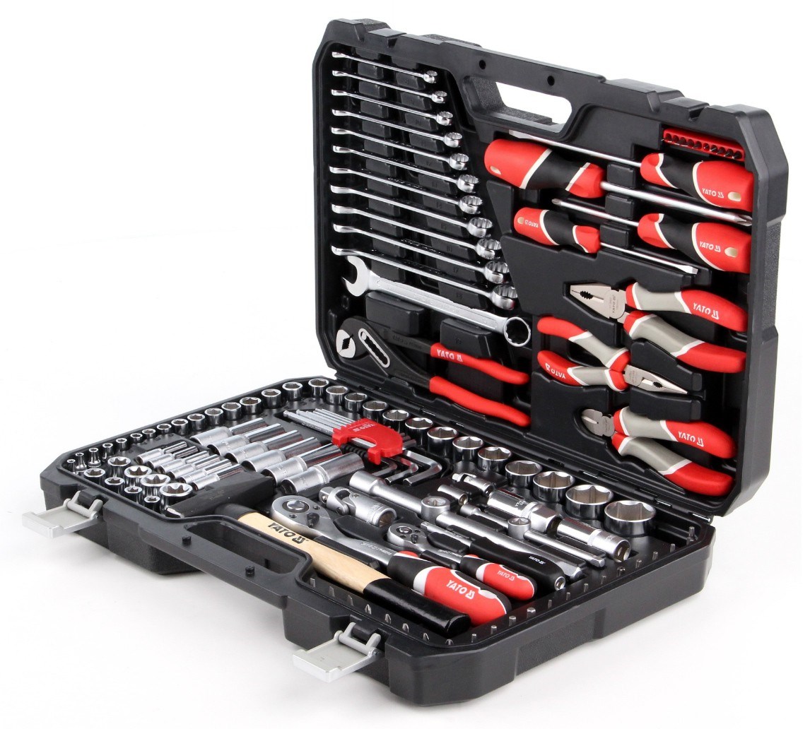 Set veglash mekanike YATO YT-38901, 122 pjesë, në kuti plastike