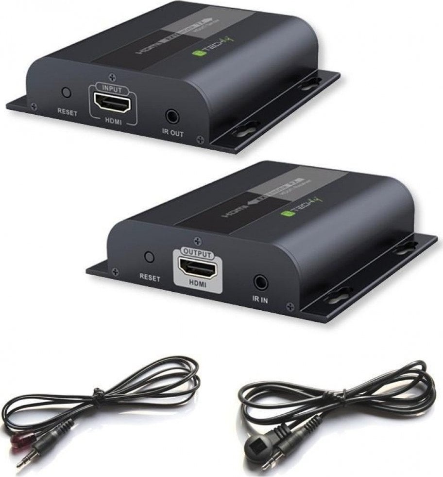 Marrës HDMI Techly IDATA EXTIP-383RV4, AV Receiver, Full HD 60Hz, i zi
