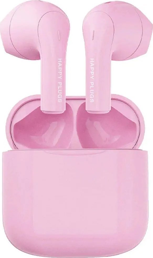 Kufje pa tela Happy Plugs Joy, True Wireless, 29 orë bateri, rozë