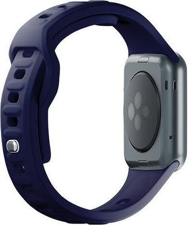 Rrip ore 3MK Silicone Watch Strap, për Apple Watch 38/40/41 mm, silikon, blu navy ocean