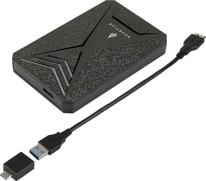 SSD i jashtëm gaming SureFire Bunker, 1TB, USB 3.2 Gen 1, i zi