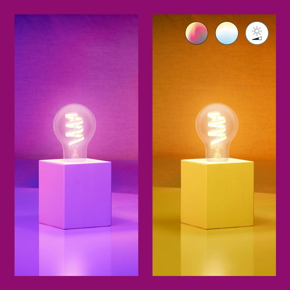 Llambë WiZ Filament Clear A60, 40W, E27, transparente