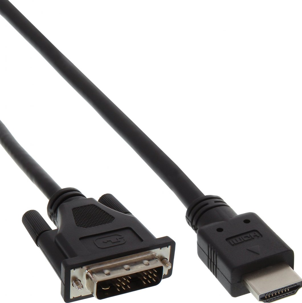 Kabllo HDMI ne DVI InLine 17662E, 2m, e zeze