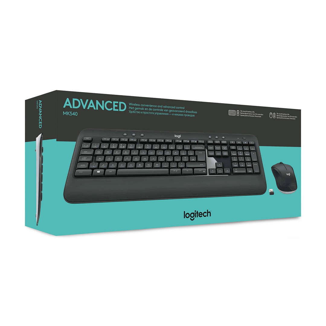 Set tastierë dhe maus Logitech MK540, i zi