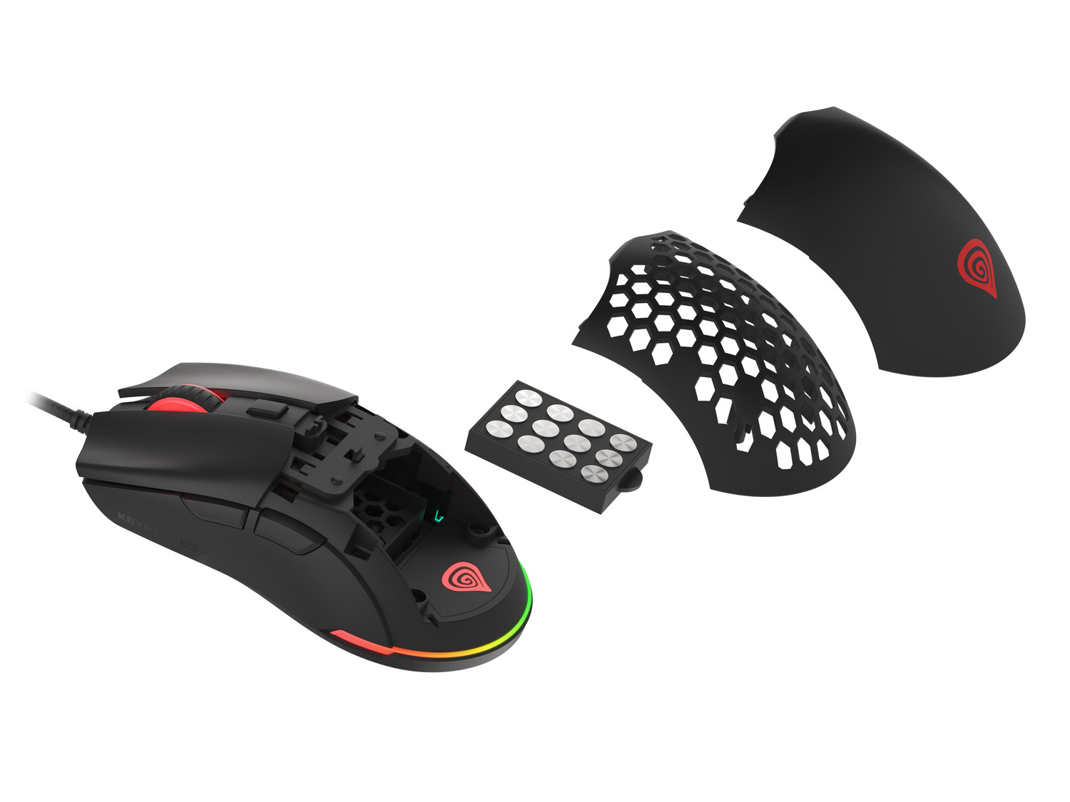 Maus gaming Genesis Krypton 750, 8000 DPI, RGB, i zi