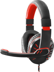 Kufje gaming Esperanza Crow EGH330R, me mikrofon, të kuqe