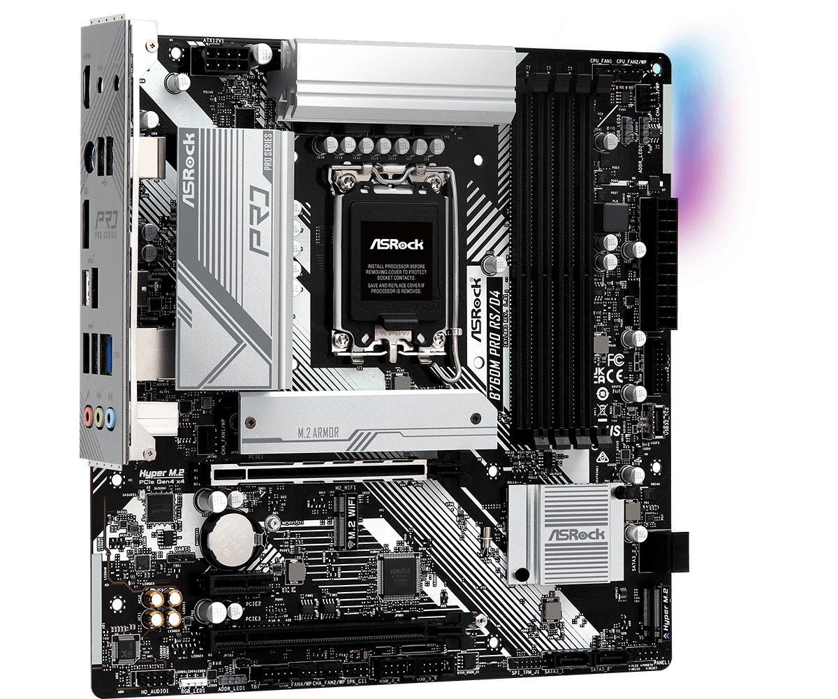 Pllakë amë Asrock B760M PRO RS/D4 Intel B760 LGA 1700 micro ATX
