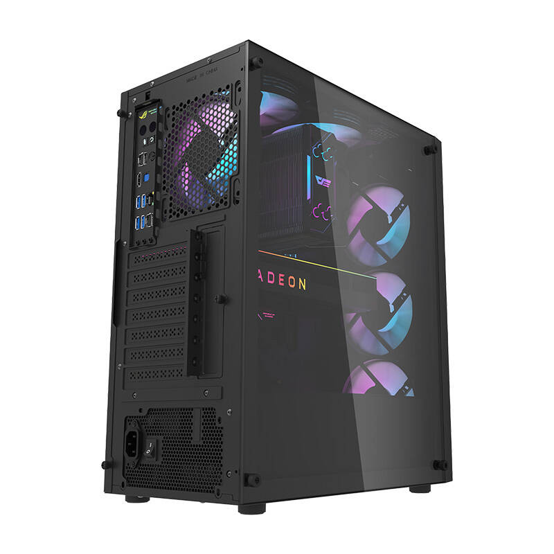 Kuti PC Darkflash DK351, ATX Mid Tower, xham i temperuar, e zezë