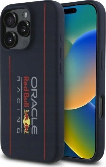 Futrollë për telefon Red Bull, për iPhone 16 Pro Max, MagSafe, blu e errët