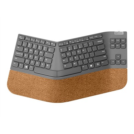 Tastierë e jashtme Lenovo Wireless Split, 2.4GHz, US International, e hirtë