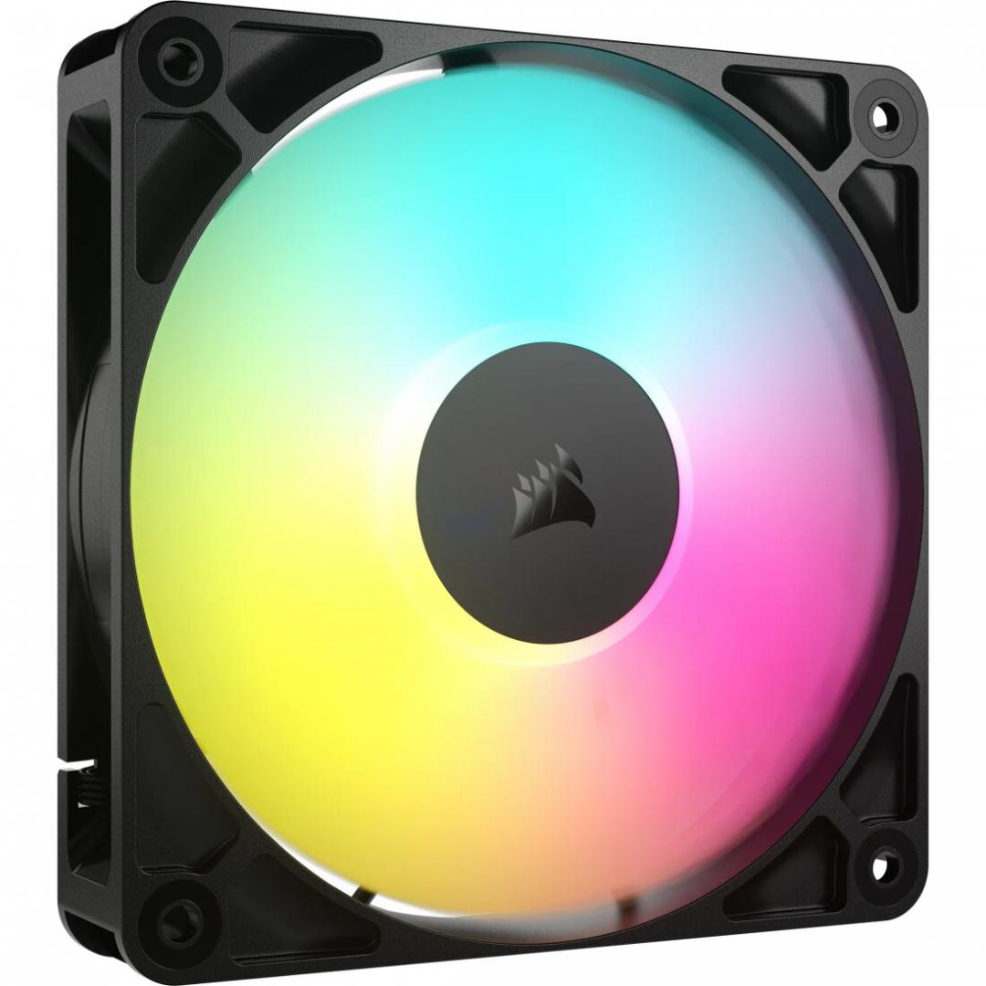 Ventilator PC CORSAIR RS120 ARGB PWM, 120mm, RGB, i zi