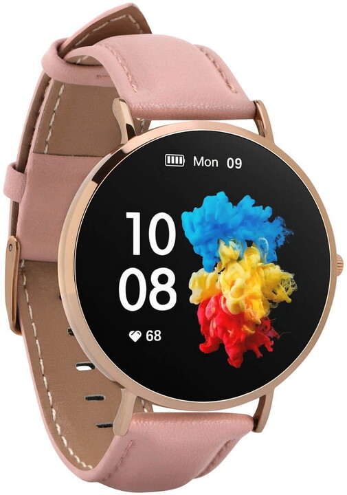 Orë e mençur Garett Smartwatch Verona, verdhë/rozë