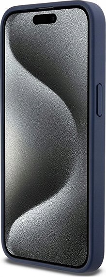 Mbulesë telefoni DKNY DKHCP15XPRTHSLB, për iPhone 15 Pro Max 6.7", lëkurë eco, blu