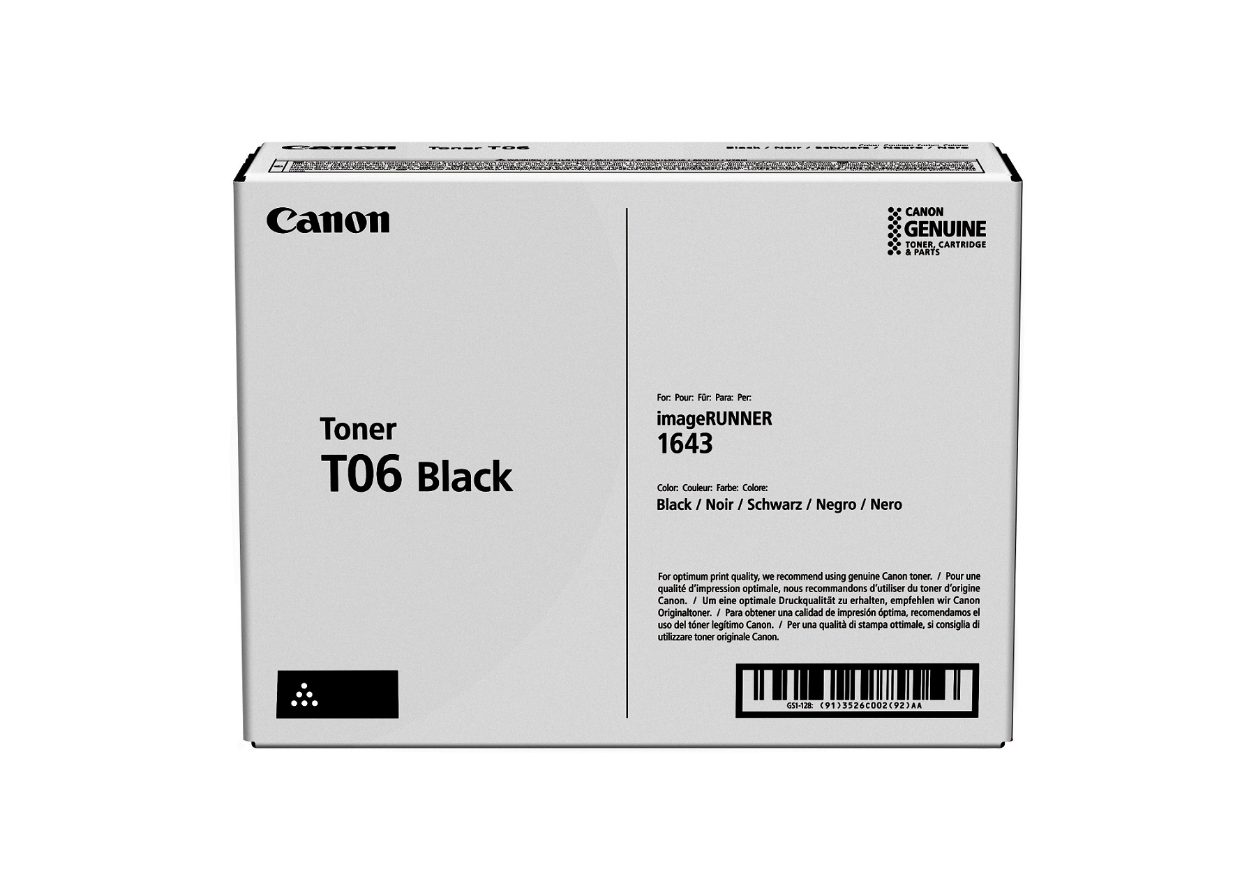 Toner për printer Canon T06, i zi