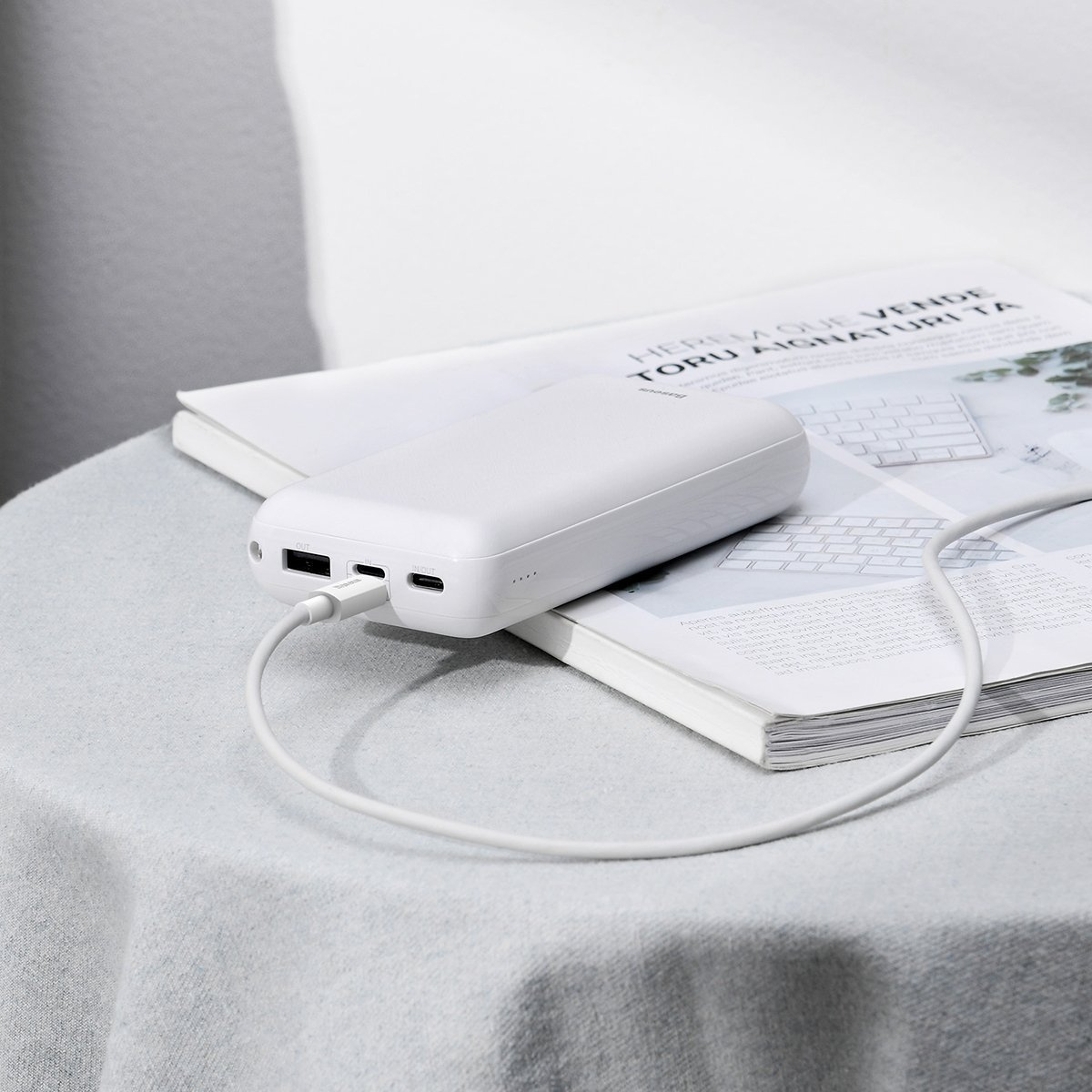 Kabllo USB Baseus Simple Wisdom BSU2080, USB A në microUSB, 1.5 m, e bardhë