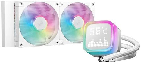 Ftohës uji për CPU Deepcool LP240, 240mm, ARGB, i bardhë