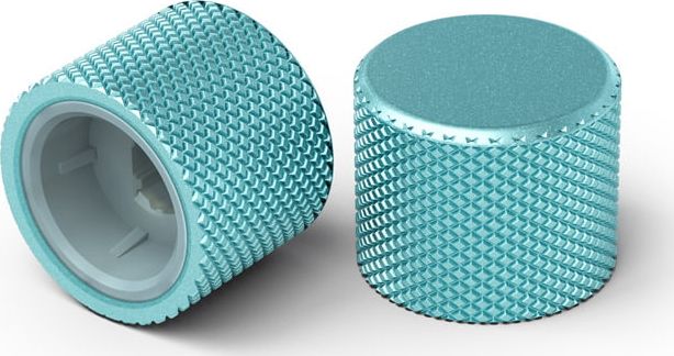 Buton rrotullues Glorious GMMK PRO, alumini, Aqua Blue