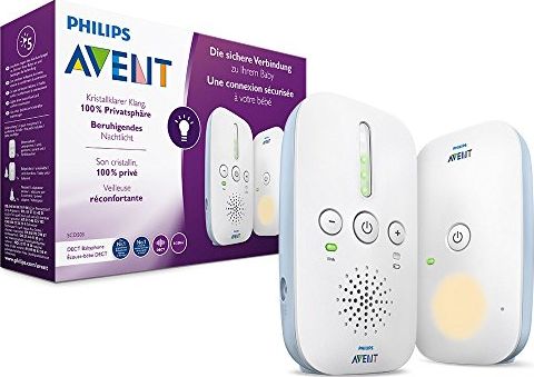 Monitor bebesh Philips Avent SCD503/26, DECT, rreze 300m, i bardhë