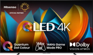Телевизор QLED Hisense 100E7NQ, 100\", 4K Ултра HD, Паметен ТВ, сив