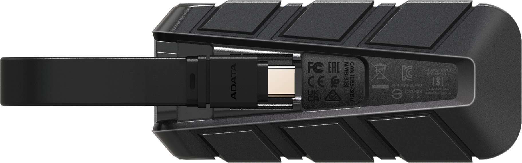 SSD i jashtëm ADATA SC740, 2TB, USB 3.2 Gen2 USB C, i zi