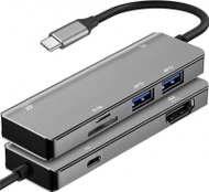 Stacion dokimi ART OEM-C16, USB-C, HDMI, gri
