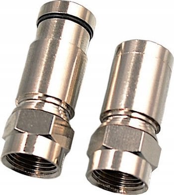 Konektor kompresioni F RGTec RG6, diametër 4.8 mm, metalik