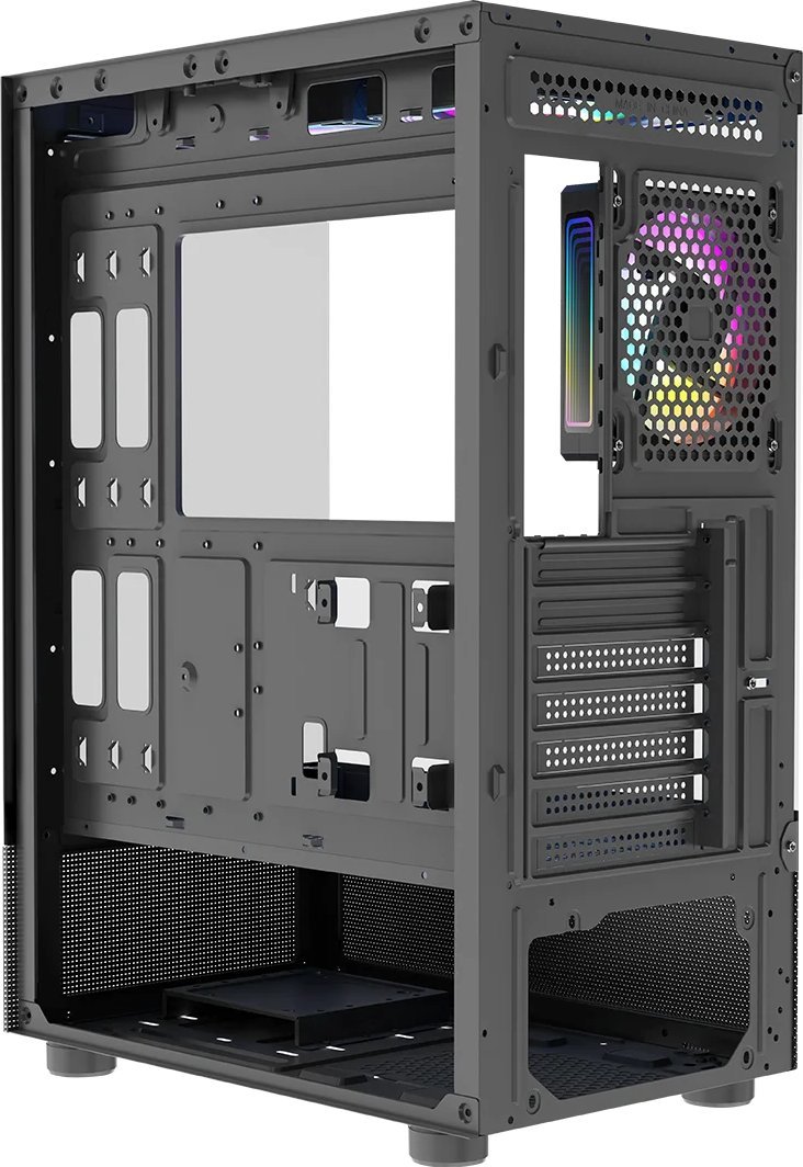 Kasë LOGIC Logic Look ARGB, e zezë, Midi Tower