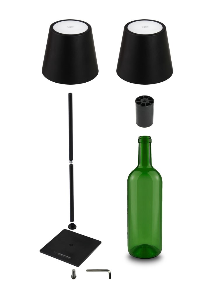 Llambë tavoline Esperanza ELD119K, LED 200lm, USB, e zezë