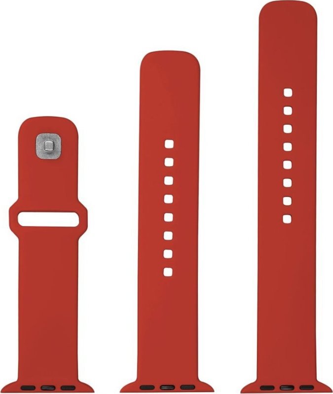 Rrip sportiv FIXED Silicone Band për Apple Watch Ultra 49mm, silikon, i kuq
