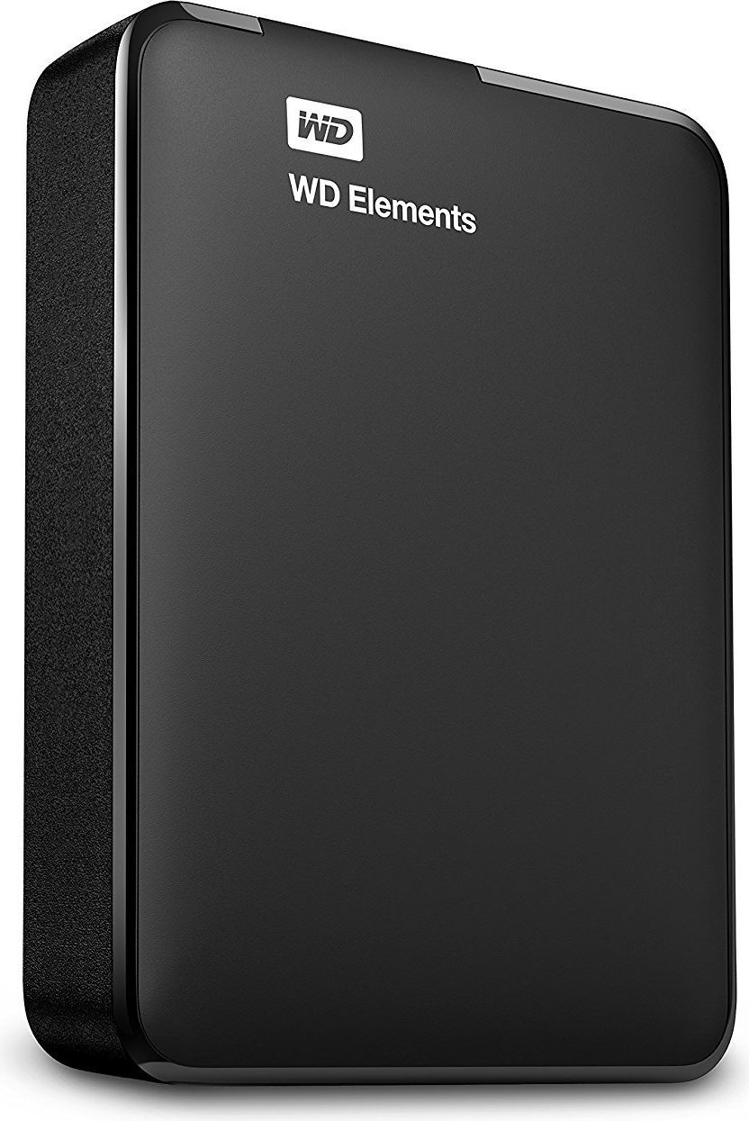 Disk i jashtëm HDD Western Digital Elements, 2.5", 4TB, i zi