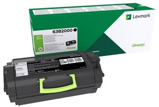 Toner Lexmark 63B2000, 11000 faqe, i zi, për MX717de MX718de