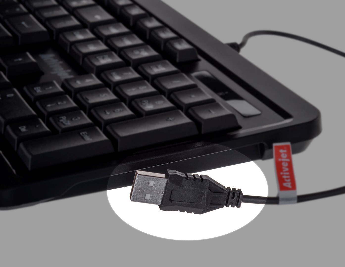 Tastierë Activejet K-3807S, USB, e zezë